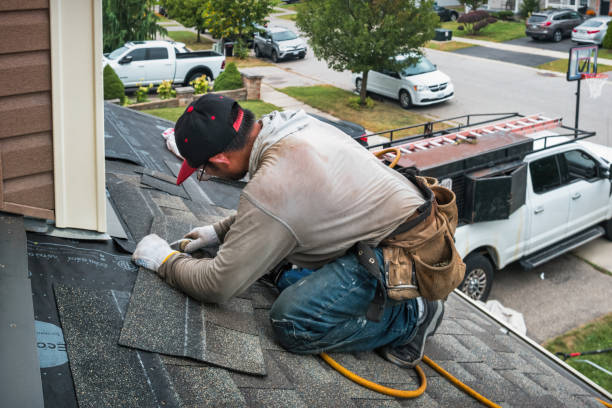 Professional Roofing technician working in Sargent, TX
